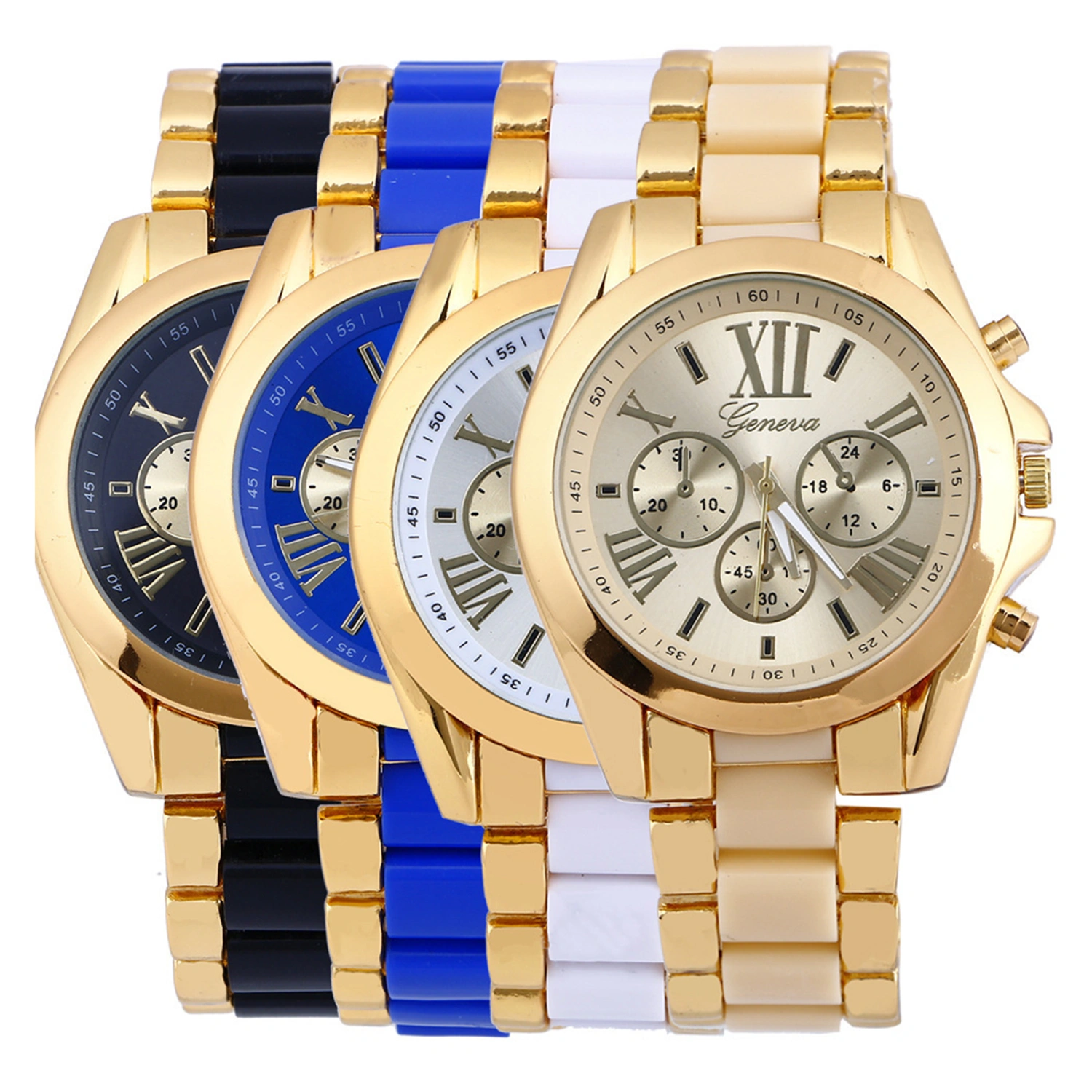 Men Quartz Watch with Roman Numeral Display Simple Clothing Accessories