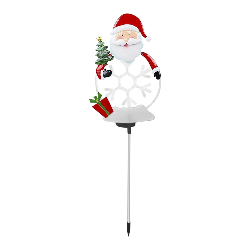 Christmas Solar Light, Cute Santa/ Snowman Decorative Light for Lawn 