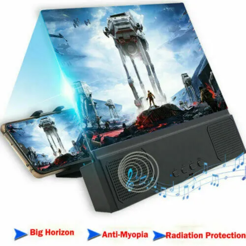 Mobile Phone Screen Magnifier for 3D Projector Movies Videos Game