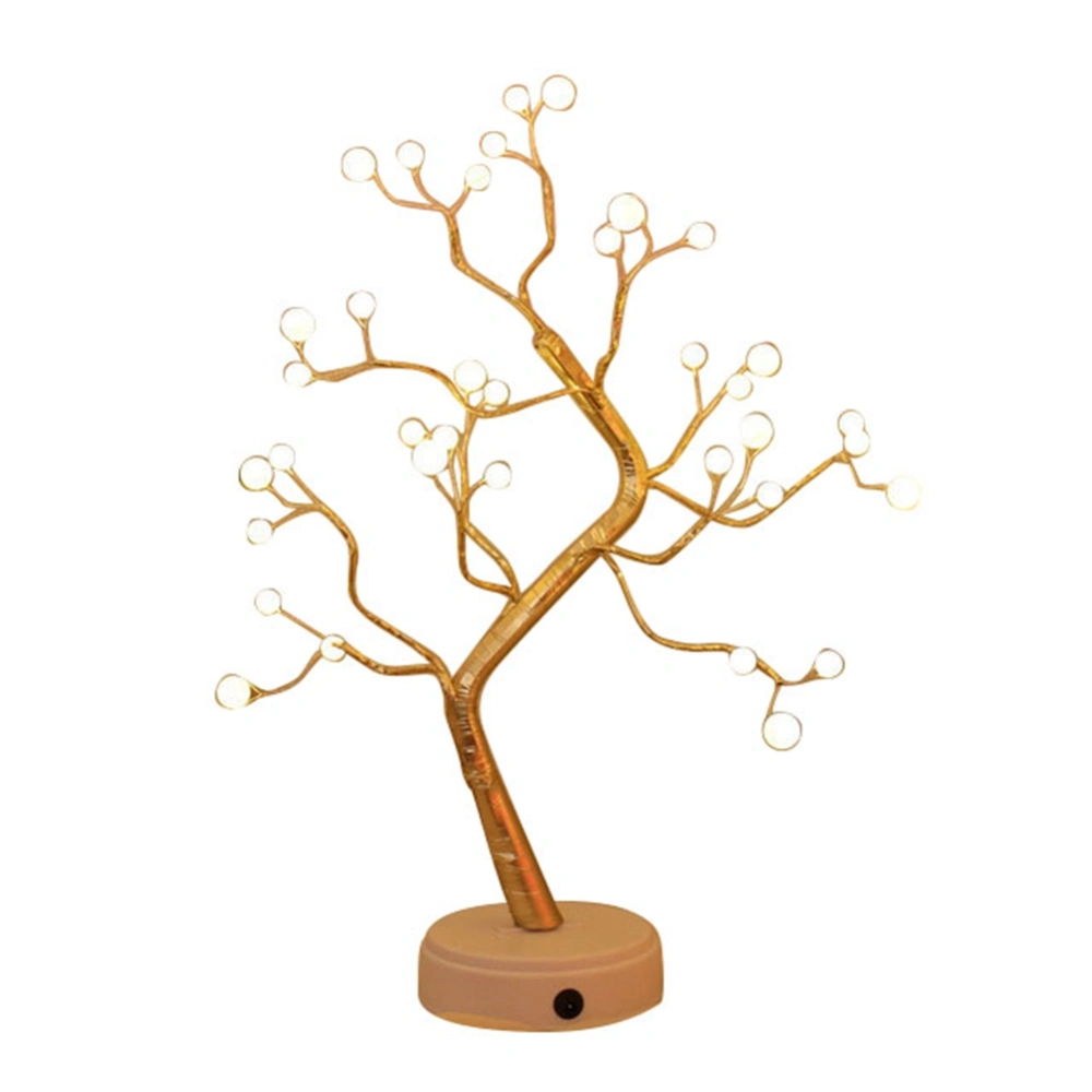 LED Copper Wire Lamp, Home Tree Shaped Touch Switch Night Light