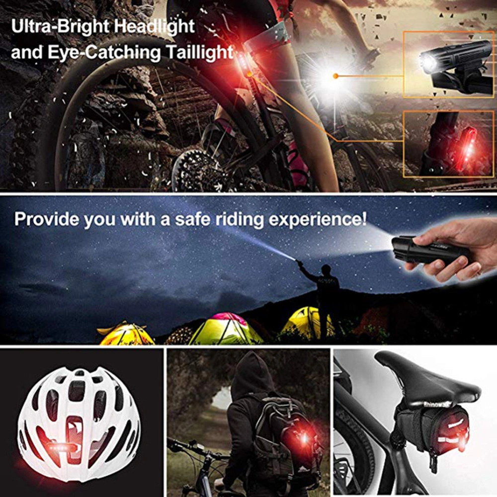 Auto Sensor Mountain Bike Taillight, Water Resistant Bike Front Lamp