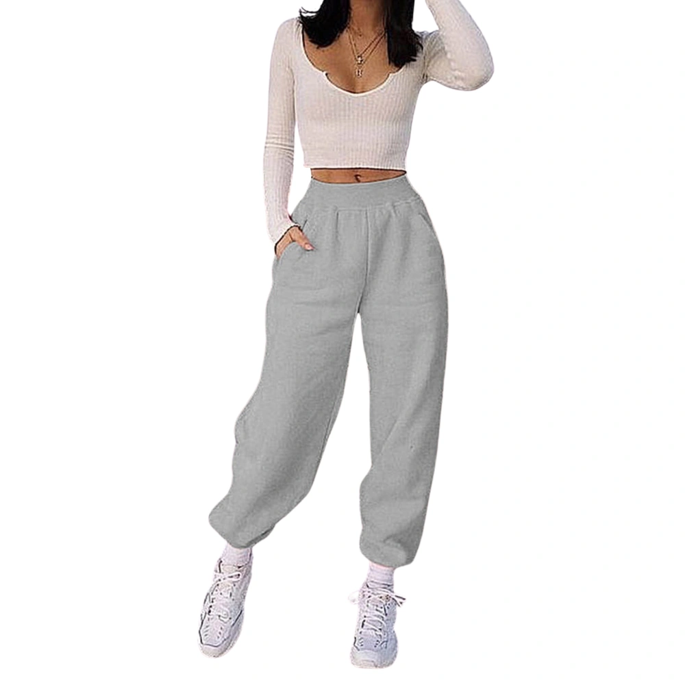 Women Casual Pants Ladies Female Solid Color Pants for Sports Daily Wear