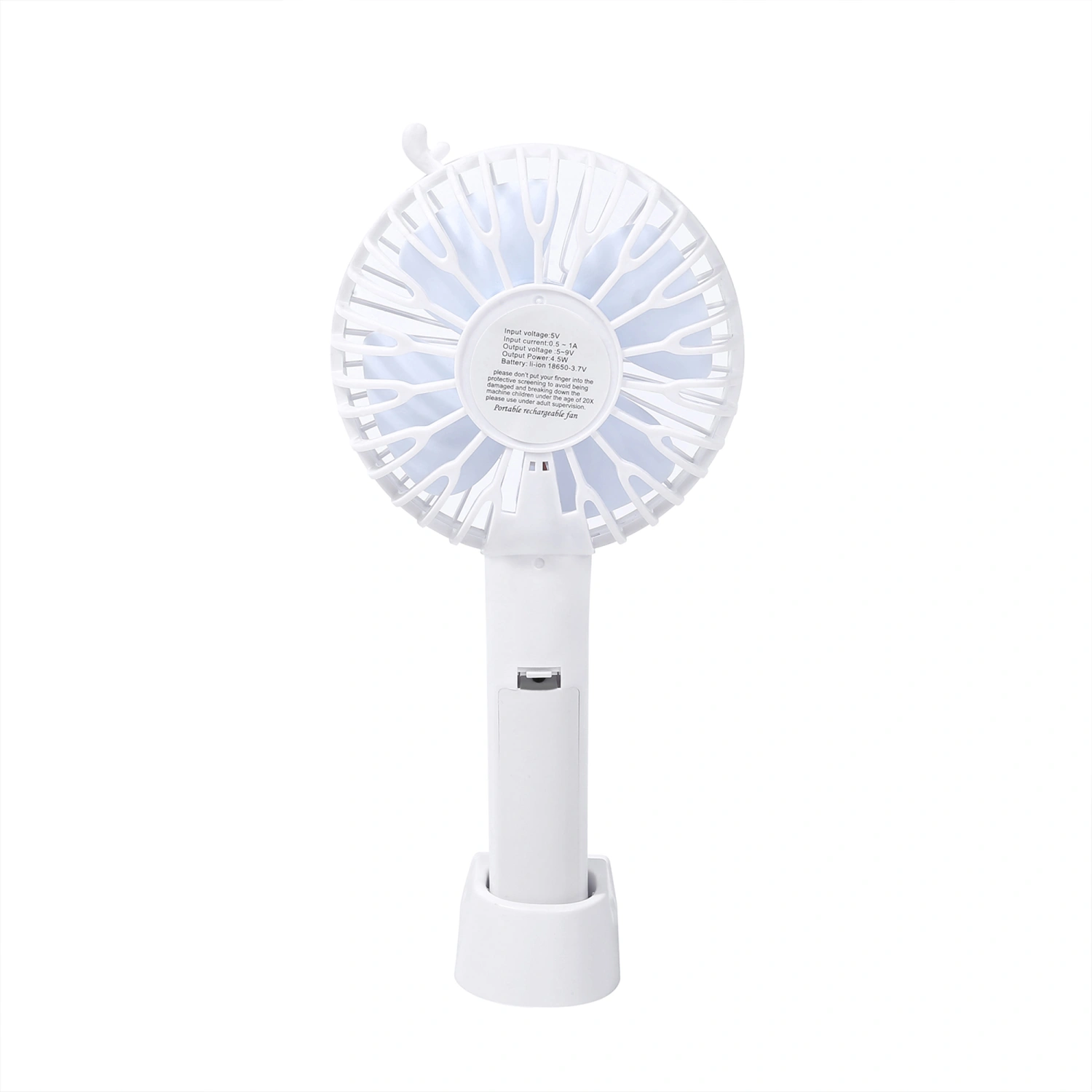 Portable Mini Cute Fan, Hand-held Fan with Detachable Base Stand