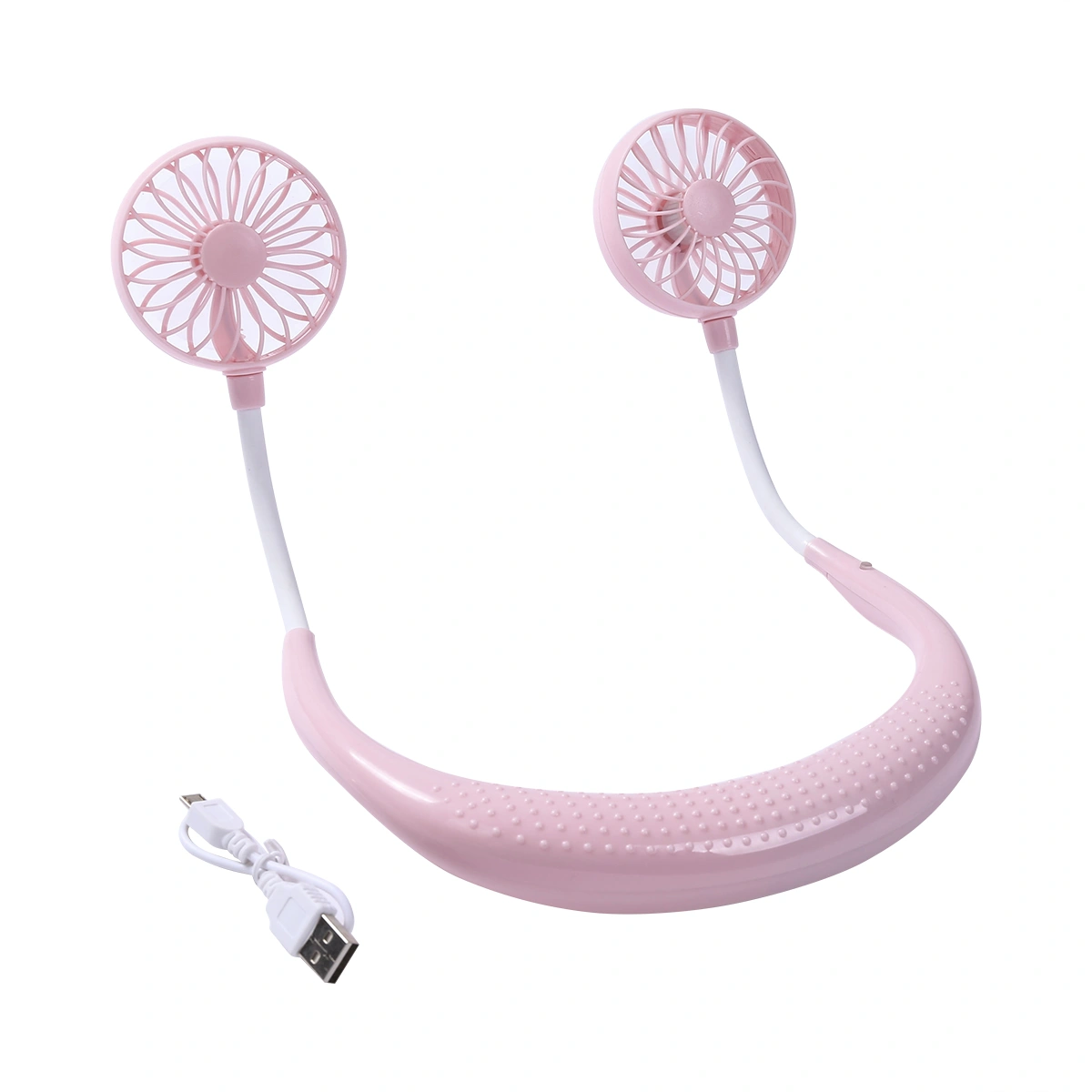 Neck Portable Fan, USB Rechargeable Fans, 360 Degree Free Rotation Fans