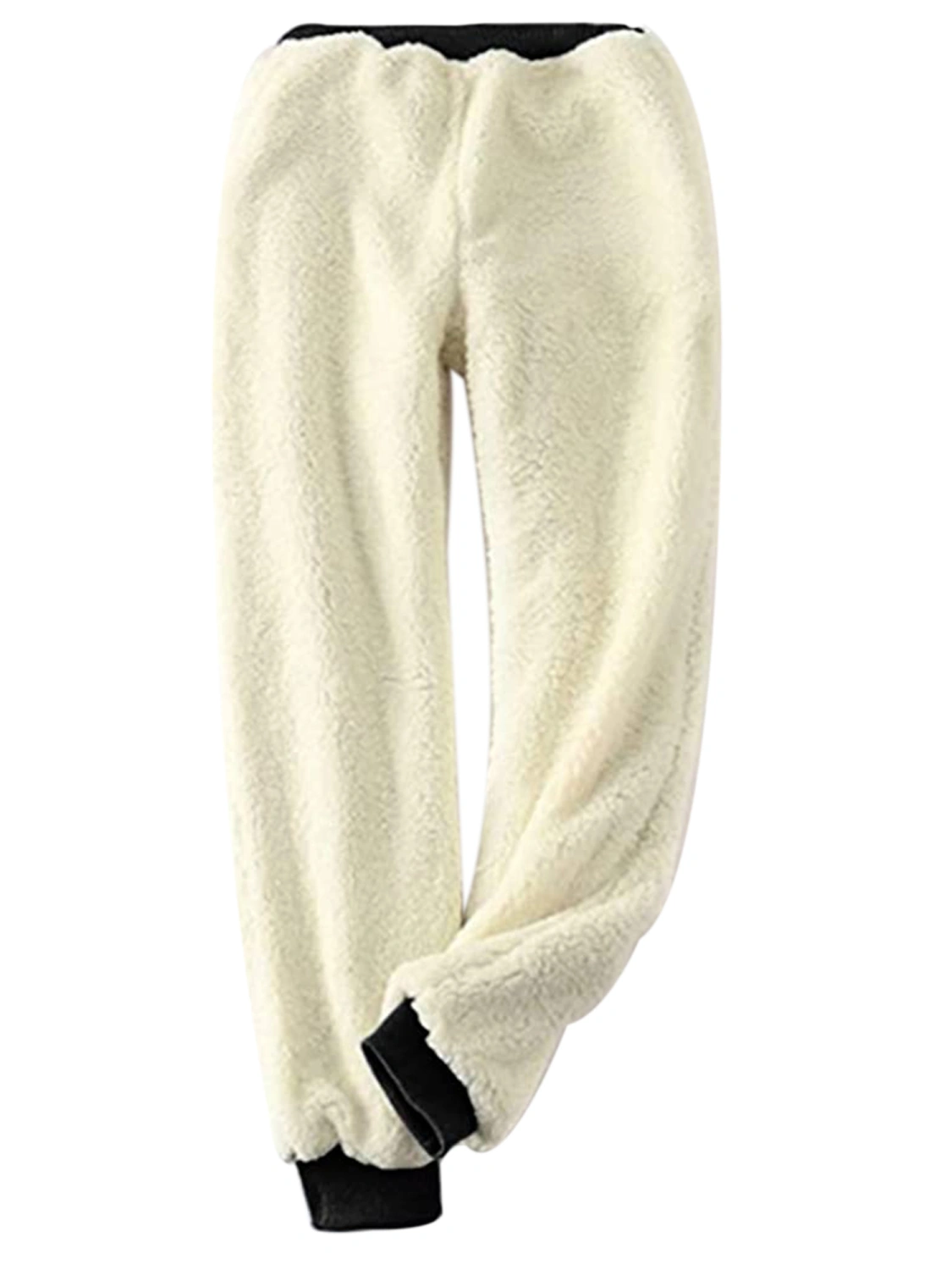Women Sherpa Lined Warm Sweatpants Athletic Loose Hip Hop Joggers Pants