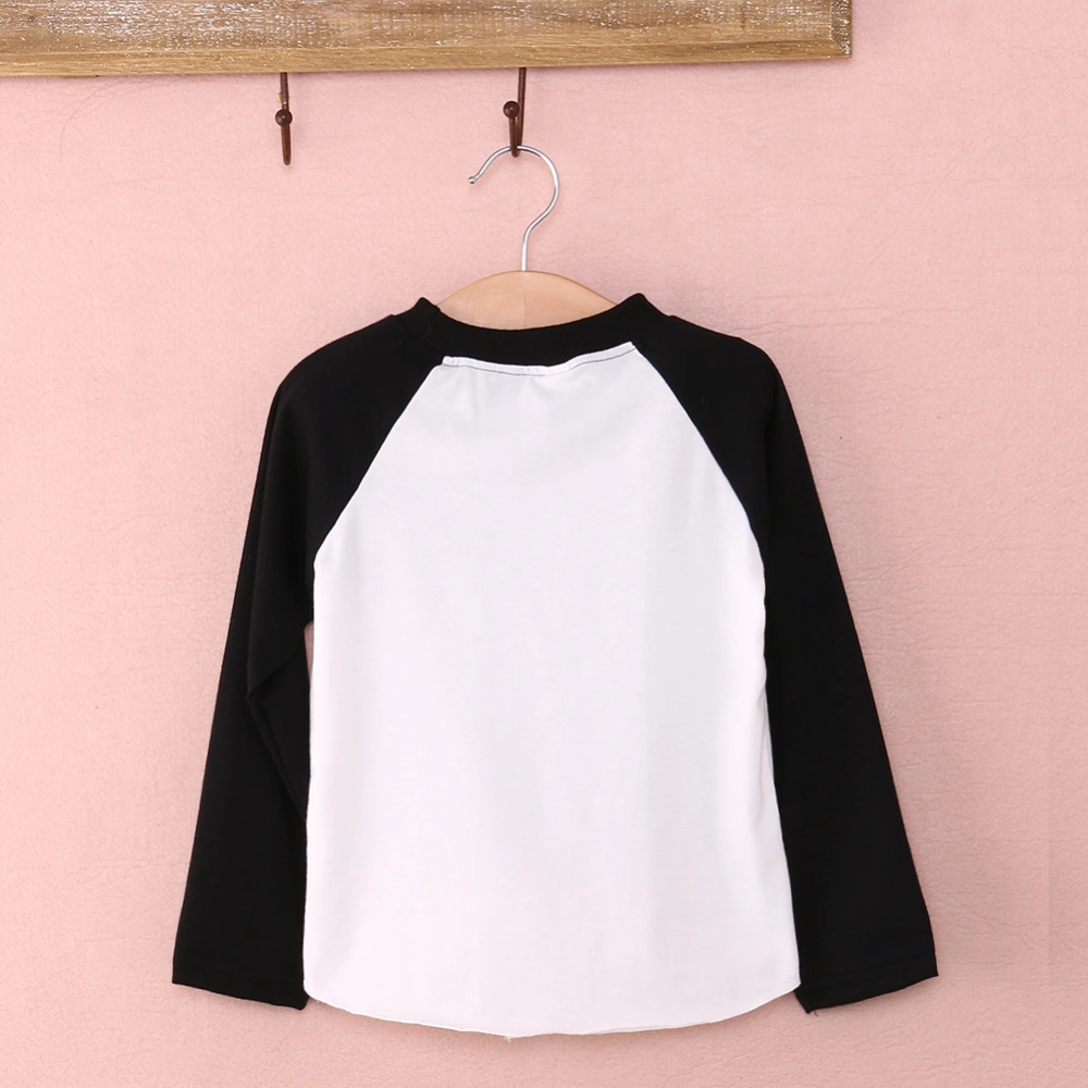 Boy's Letter Printed T-shirt, Long Sleeve Round Neck Casual Tops