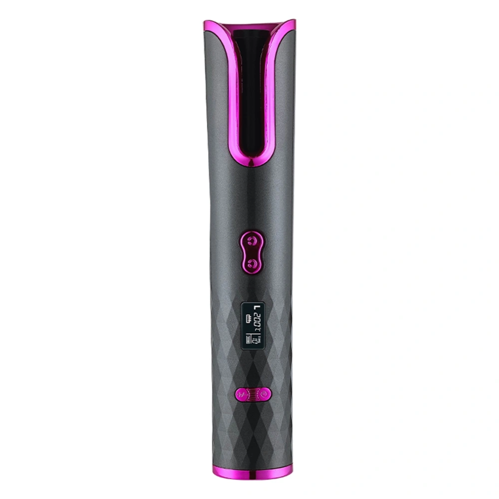 Cordless Automatic Hair Curler, Portable Curling Iron with LCD Display