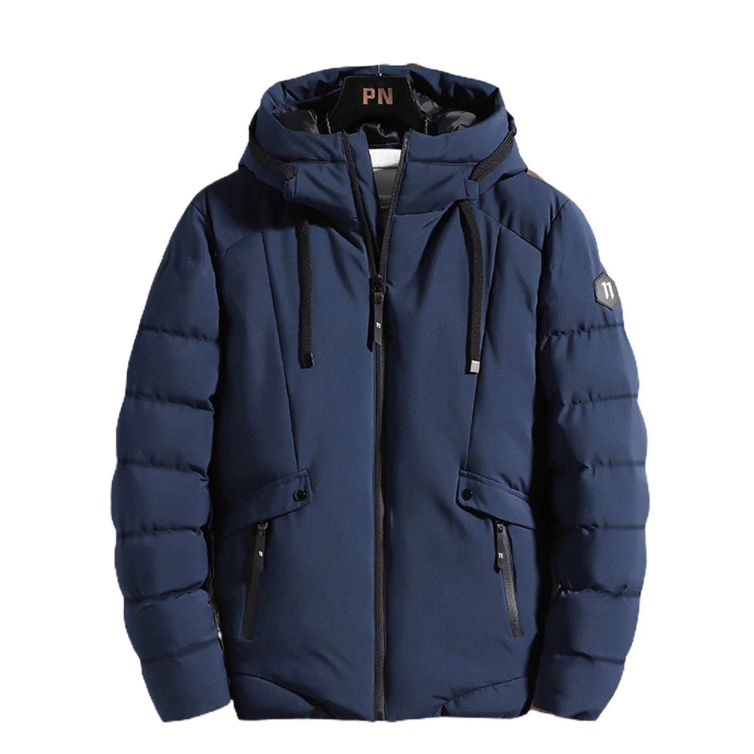 Men's Coat, Autumn Winter Warm Thick Zipper Hooded Jacket for Vacation