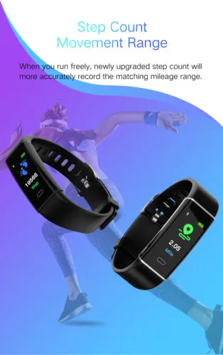 Waterproof Smart Watch Heart Rate Monitor Bracelet Bluetooth Wristband