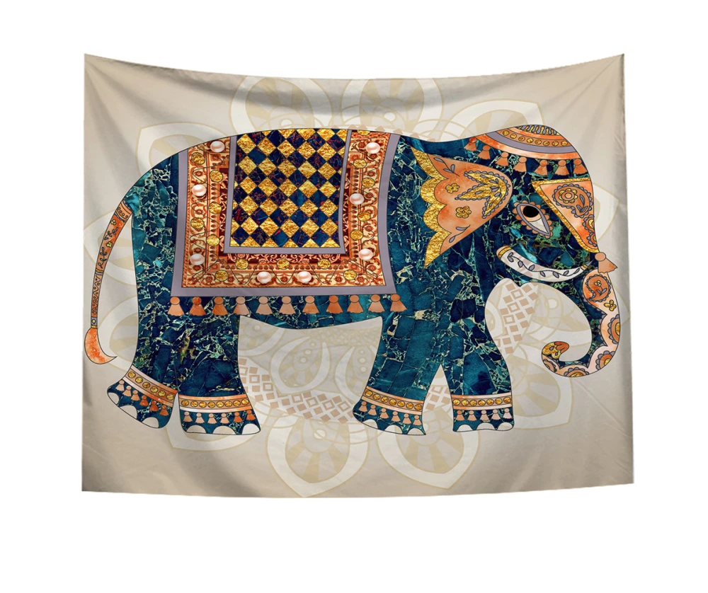 Indian Elephant Tapestry, Multi-purpose Classic Art Wall Hanging Supply