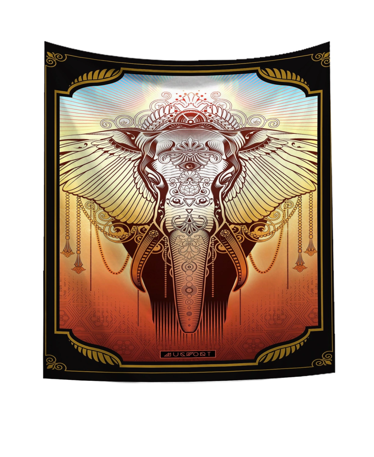Indian Elephant Tapestry, Multi-purpose Classic Art Wall Hanging Supply