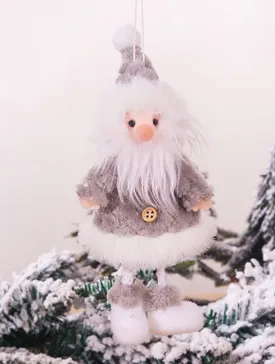 Christmas Santa Claus Gift Ornament, Snowman Tree Toy Doll Pendant