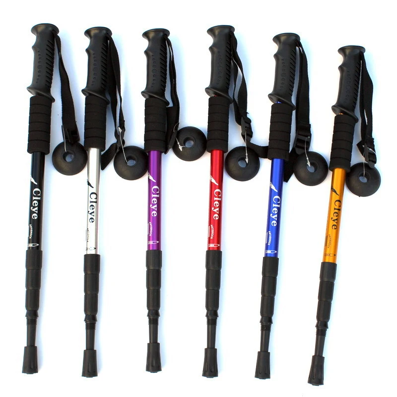 Outdoor Hiking Sticks, Straight Handle Strong Trekking Pole Cane