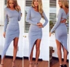 Women Sexy Dress, Long Sleeve Round Neck Hollow Back Bodycon Dress