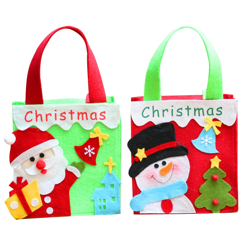 Snowman/Santa Claus Pattern; Christmas Candy Gift Bags.