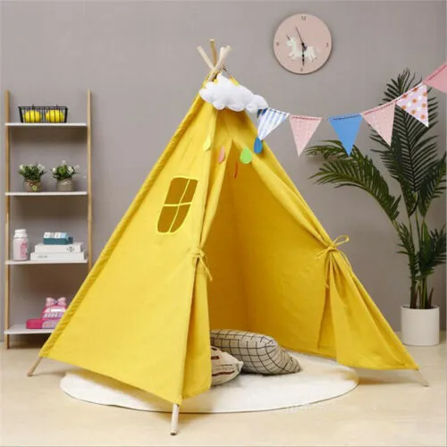 160 cm Kids Portable Tents Cotton Canvas Portable Folding Play House