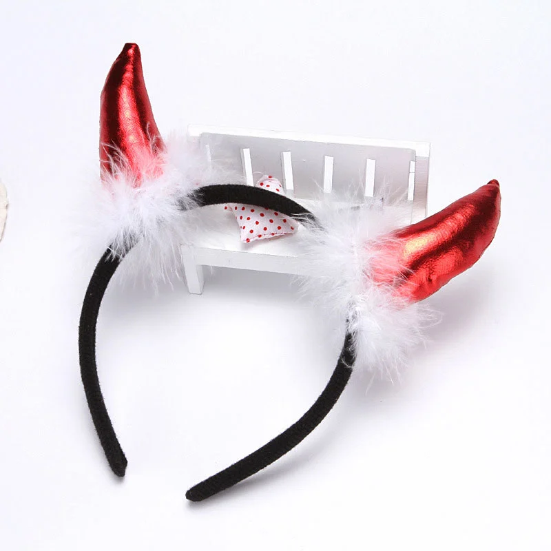 Kid Baby Halloween Hair Headband, Girl Party Double Angle Head Hoop