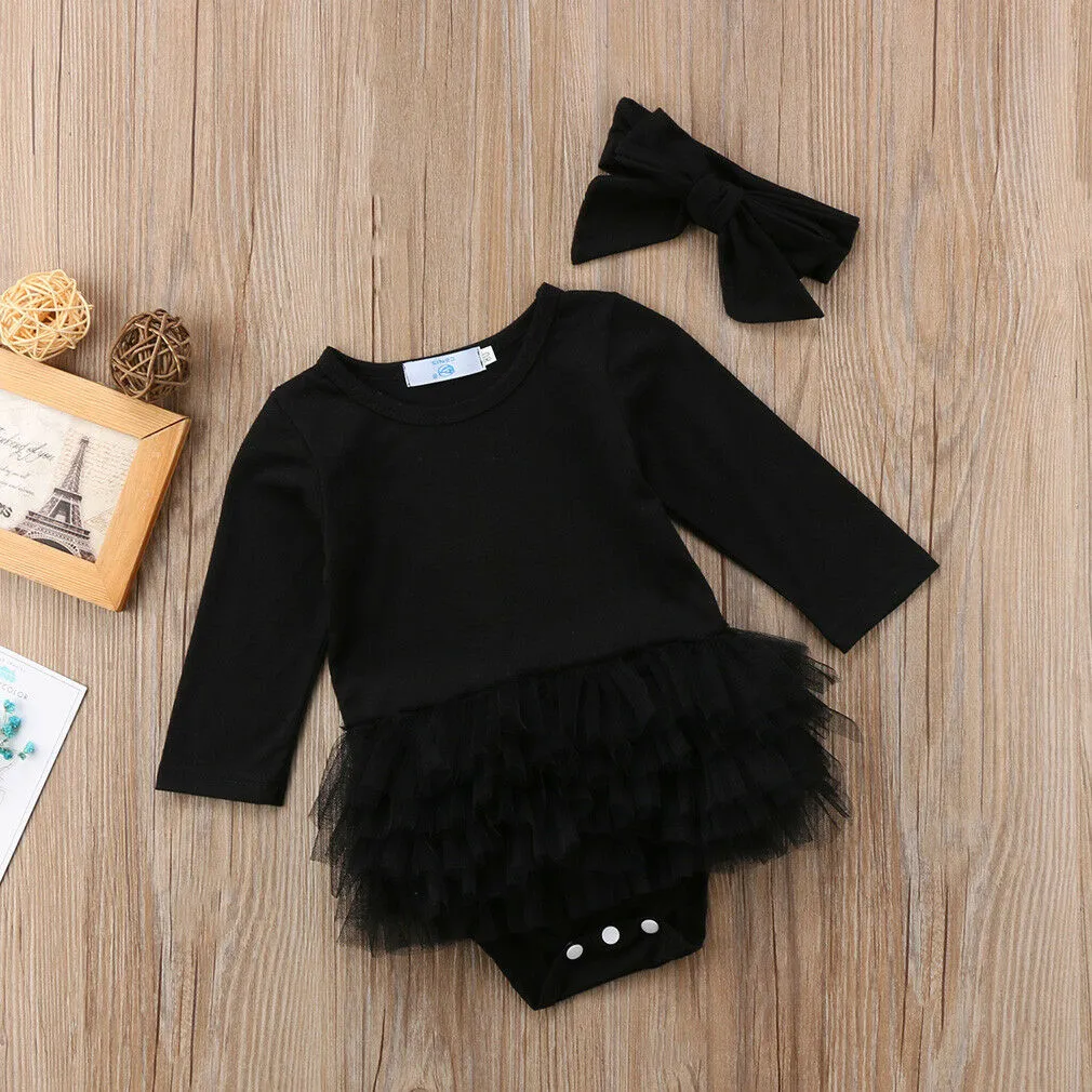 Newborn Girls Solid Color Fluffy Romper with Wearing Band for 0-24 Months