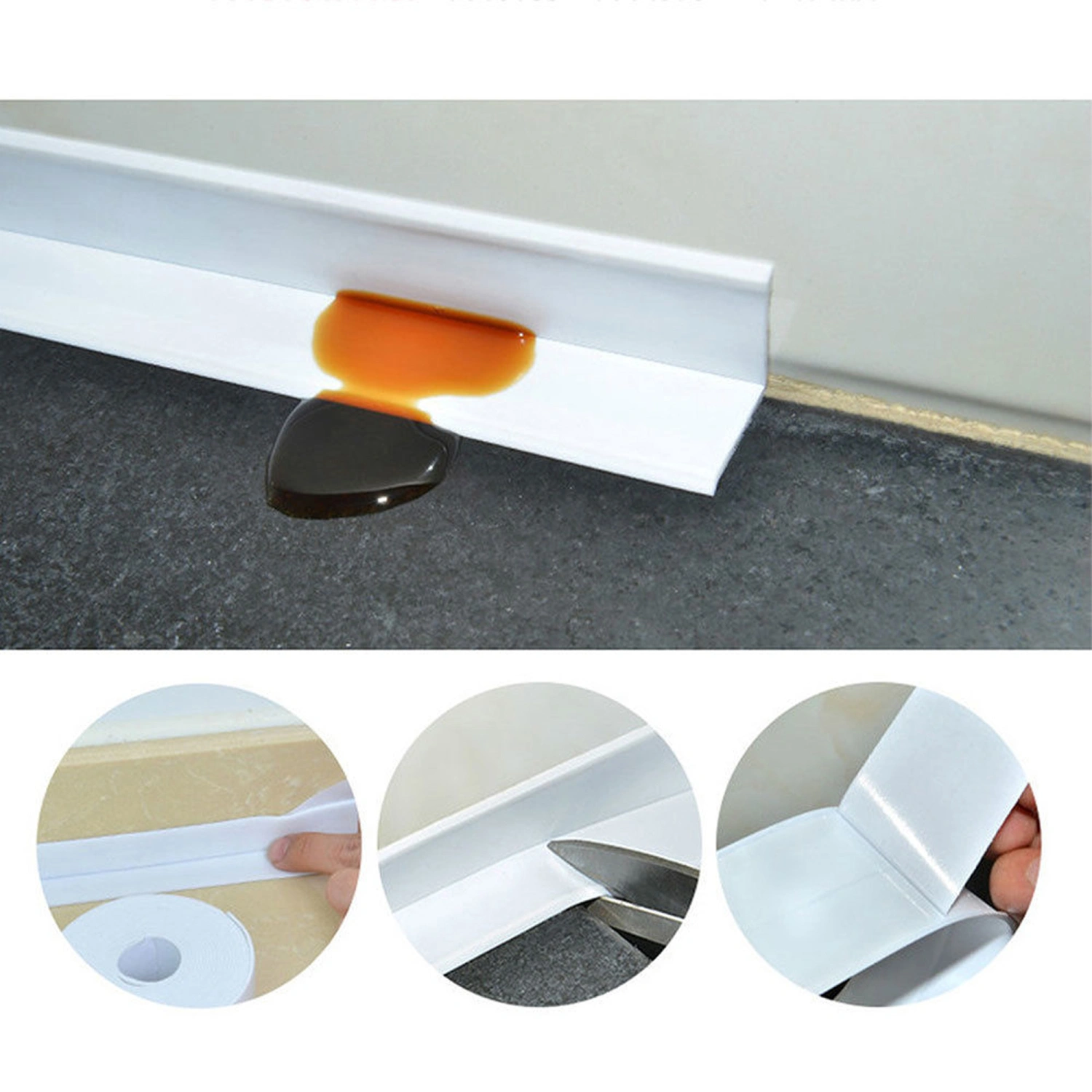 Waterproof and Mildew-proof Caulk Strip for Bathroom/ Kitchen/ Washroom