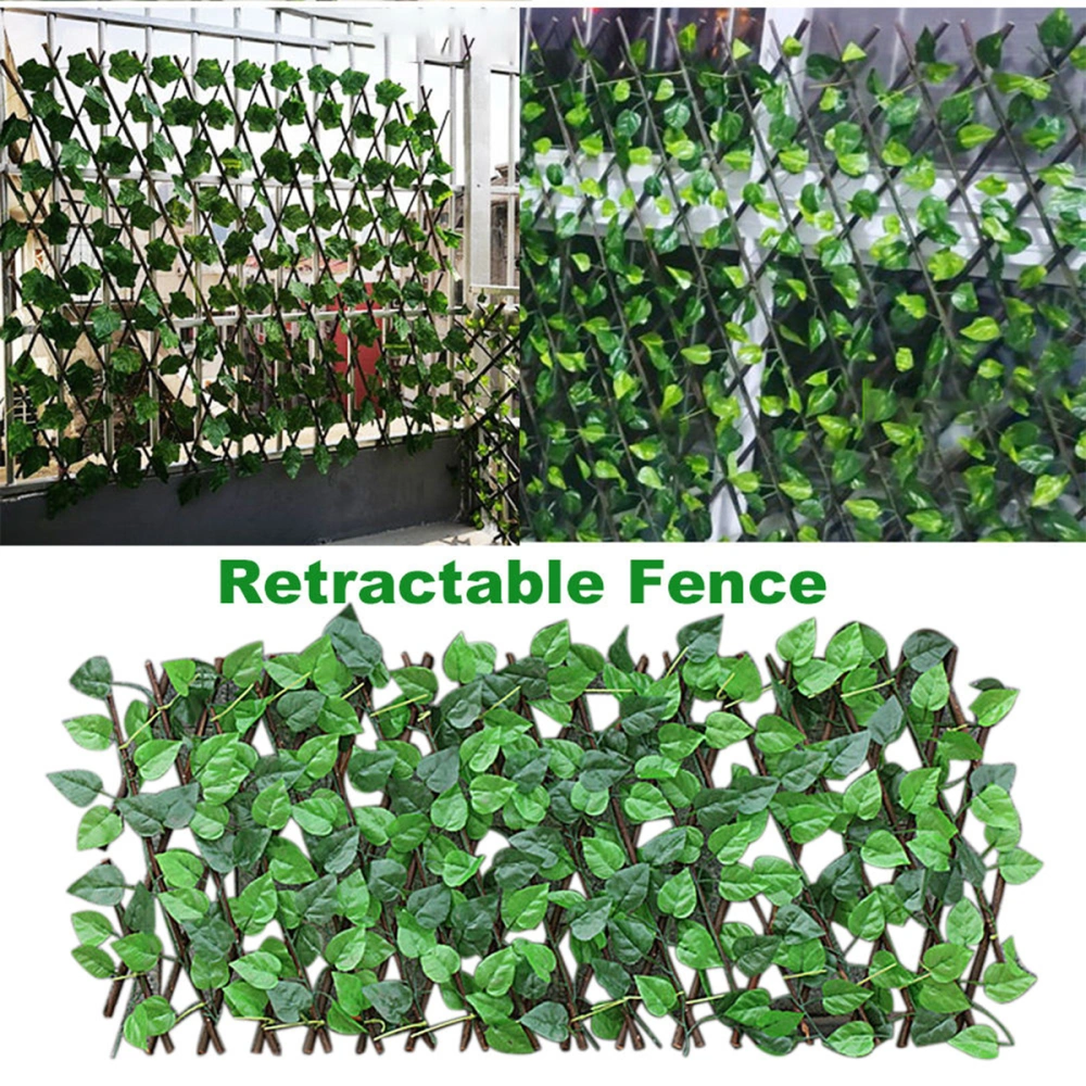 Artificial Garden Fence Home Balcony Stretchable Decoration Wall