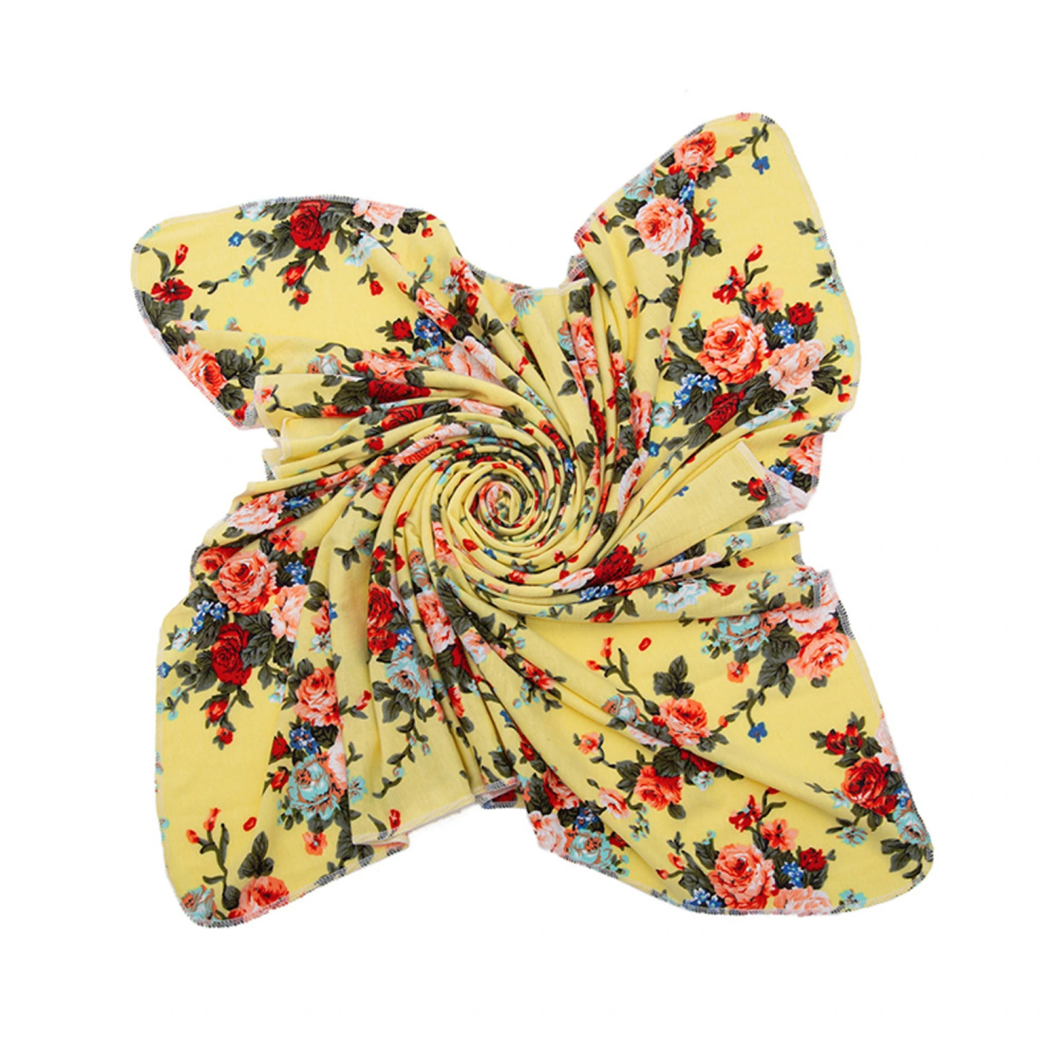 Newborn Baby Blanket, Printed Sleep Swaddle Blanket+Beanie Cap