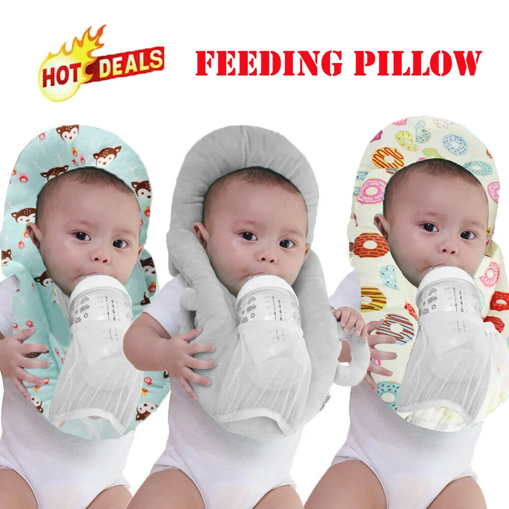 Anti Roll Prevent Flat Comfortable Baby Feeding Pillow for Infants