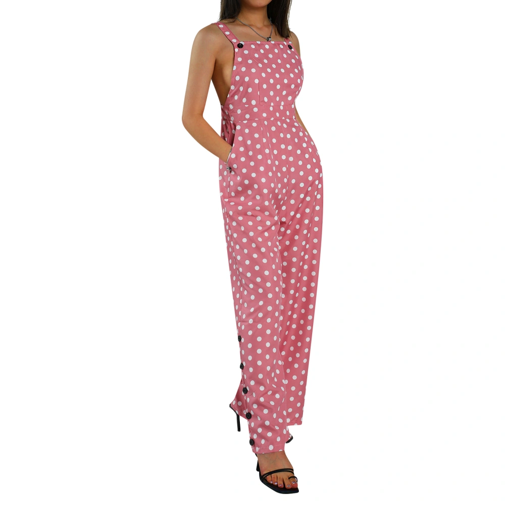 Women Jumpsuit, Sleeveless Square Collar Printed Patterns Overalls