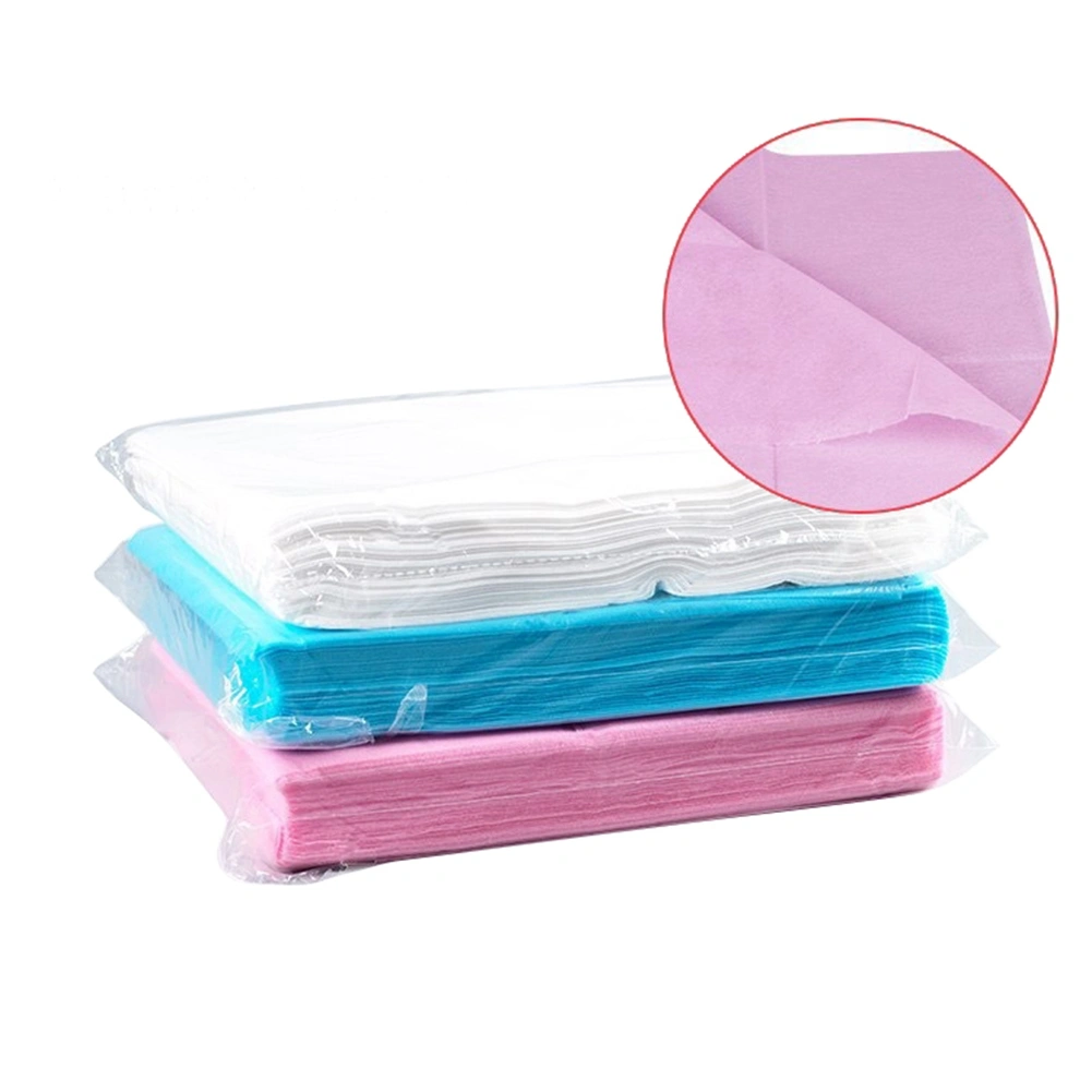 Disposable Bed Sheet Non-Woven Fabric Solid Color Hotels Bed Sheet