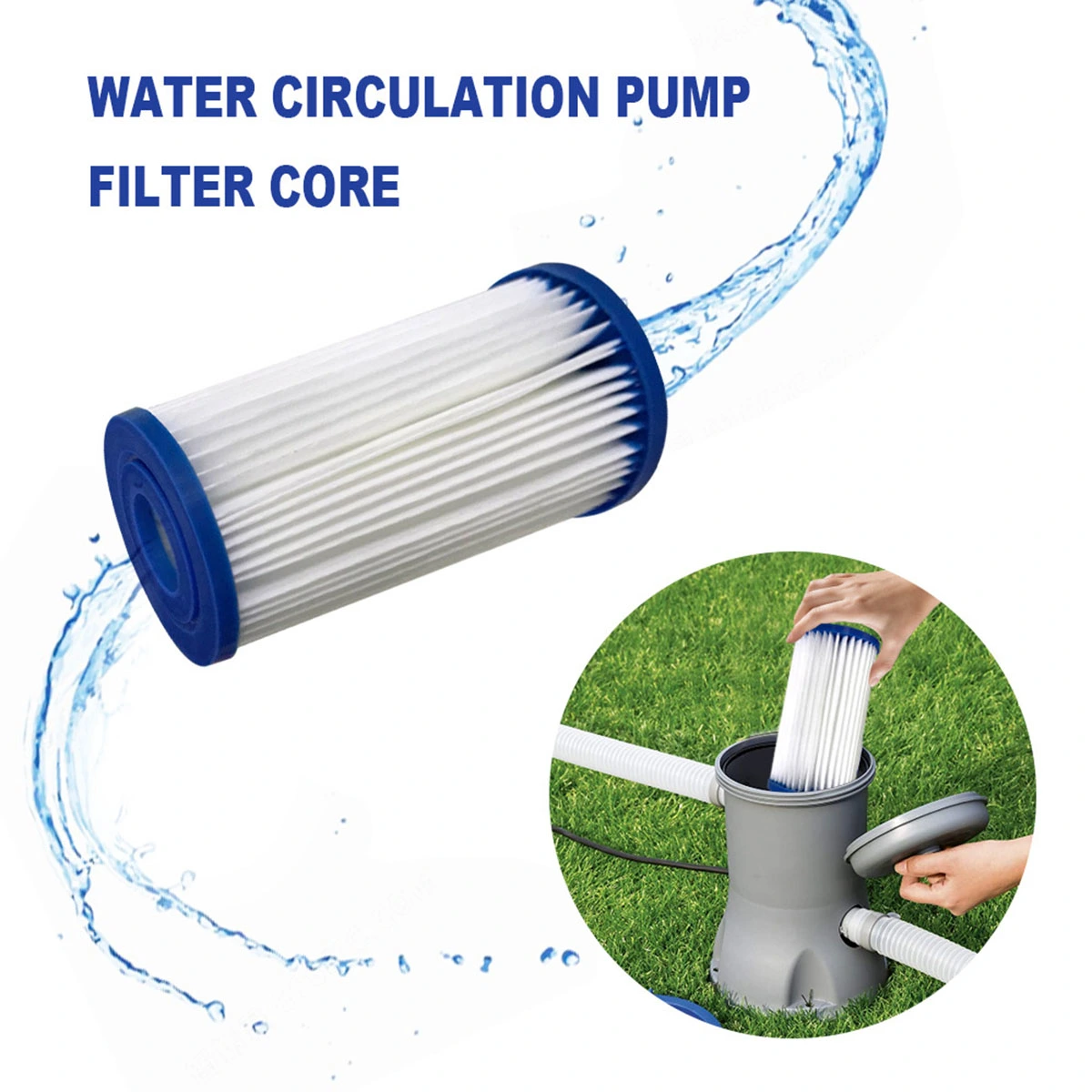 Water Pump Filter Core, Swimming Pool Paper Filter Cartridge