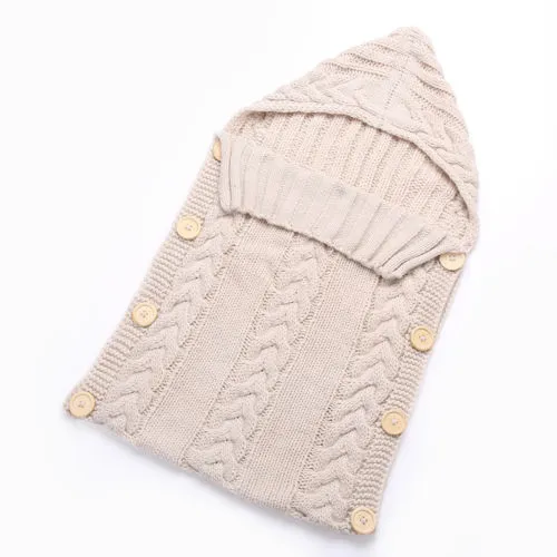 Baby Boy Girl Blanket Sleepsack Knit Sleeping Bag Swaddle Wrap