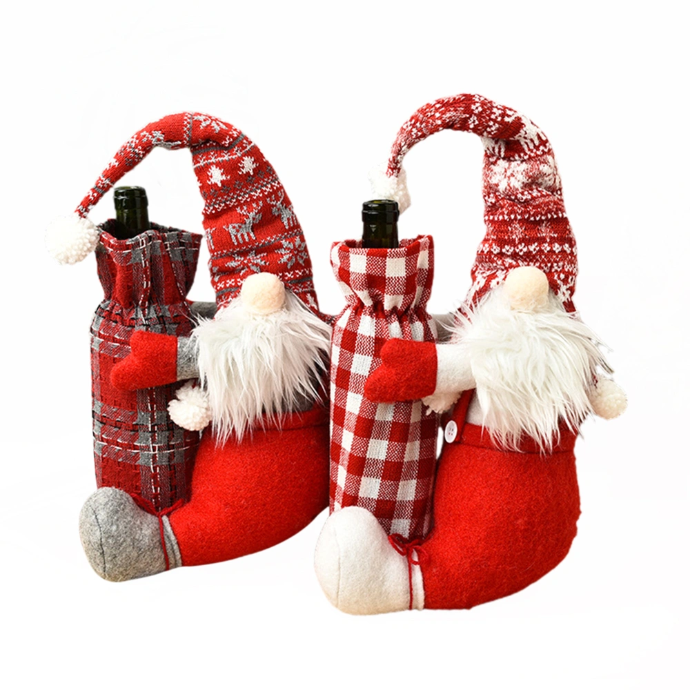 Christmas Wine Bottle Cover, Swedish Gnome Wine Bottle Holders