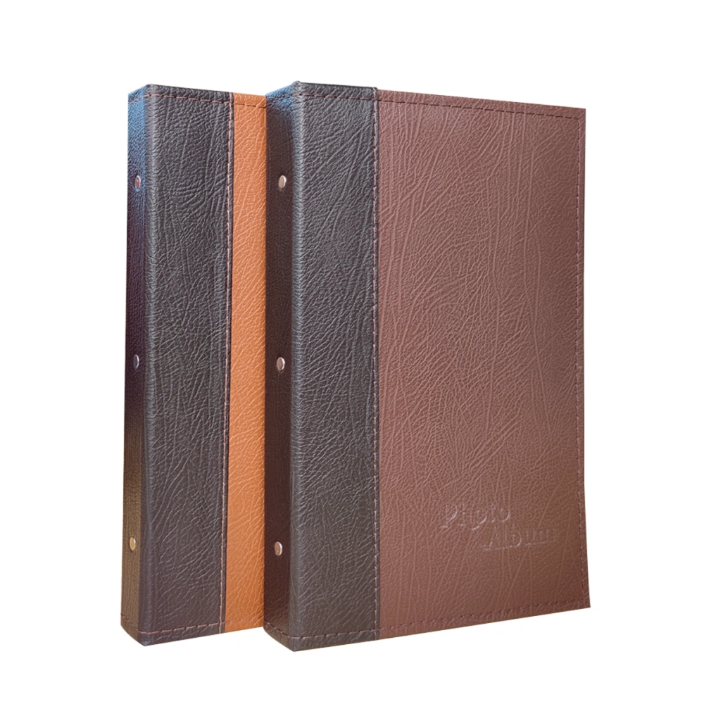 6 Inches PU Leather Photo Album, Large Capacity Picture Holder