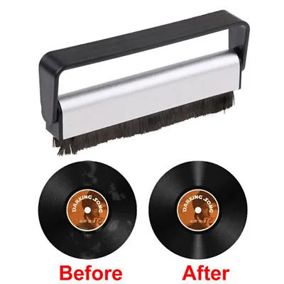 Carbon Fiber Record Cleaner Anti-Static Dust Remover Audio Record Brush