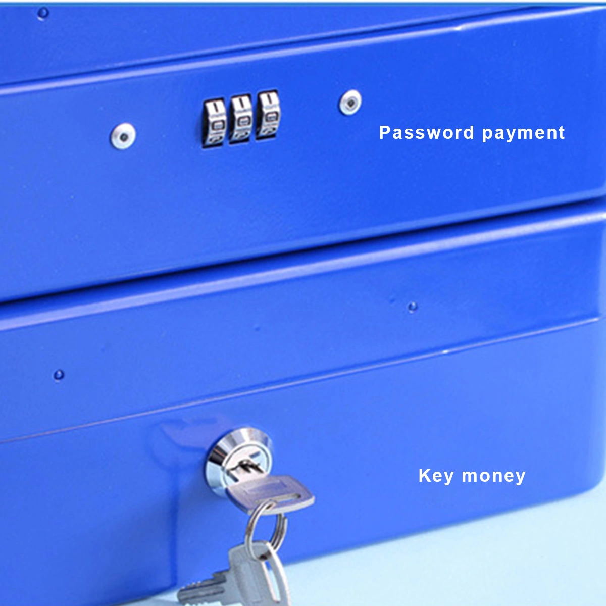 Small Cash Box with Lock Household Change Insurance Storage Box