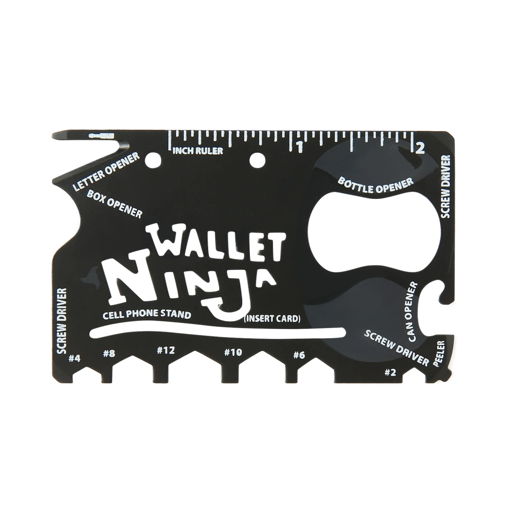 18 in 1 Credit Card Sized Multitool, Multifunctional Survival Gear Credit Card