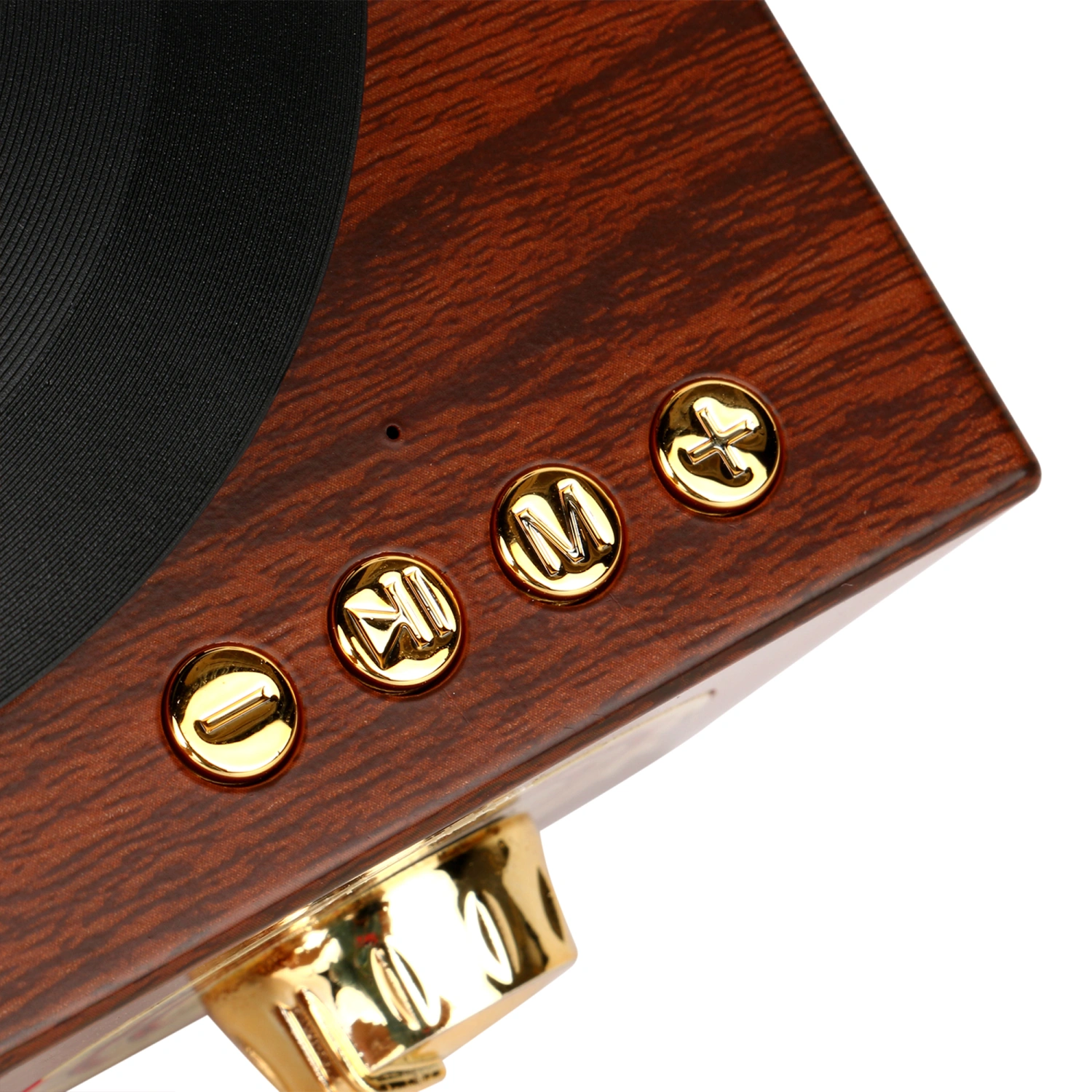 Wooden Bluetooth Speaker, Retro Gramophone Shape Wireless Device