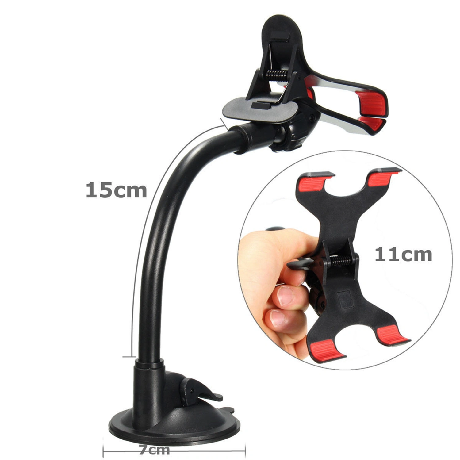 360° Car Phone Holder Stand Rotating Suction Car Windshield Phone Holder
