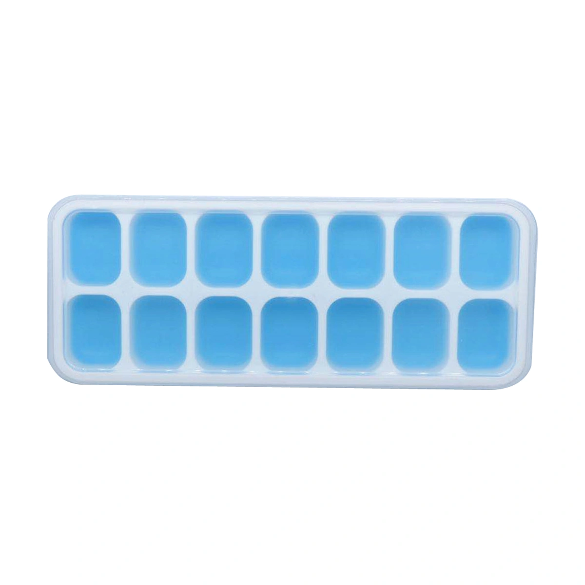 14 Grids Ice Mold with Lid Solid Color Square Shape Kitchen Accessories Tools