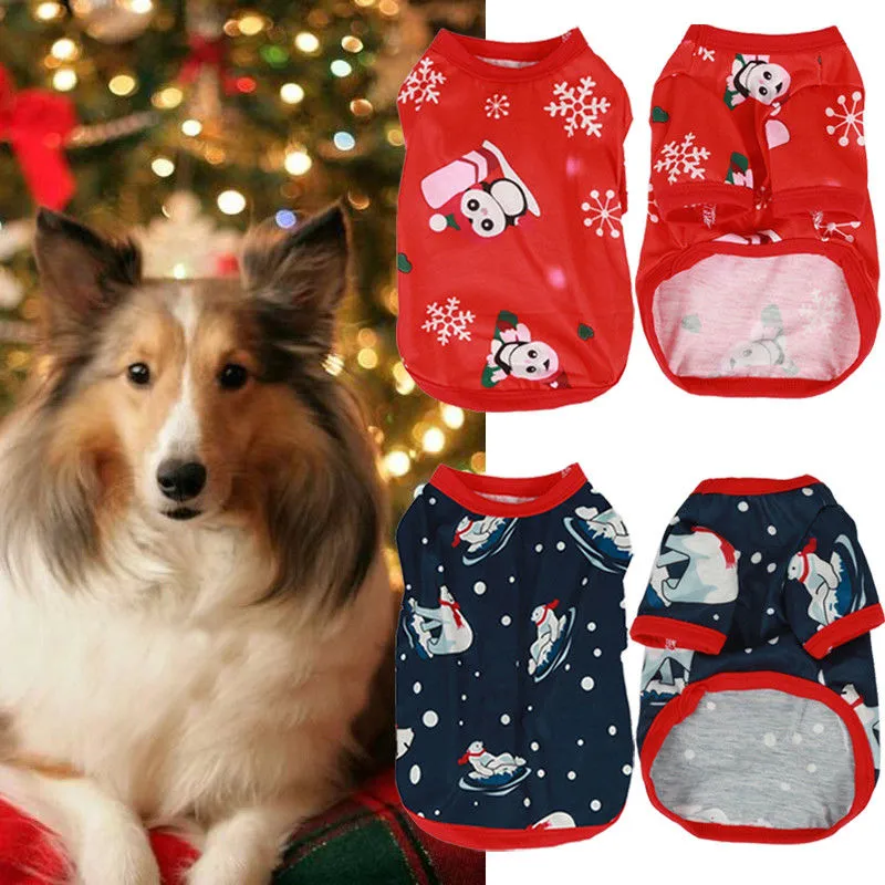 Dog Cat Clothes 2-Leg Wear Cartoon Penguin / Bear Printed Outerwear