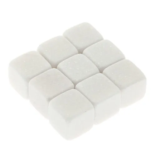 3Pcs Whiskey Ice Stones Spot Texture Three-Dimensional Cube Freezer Stone