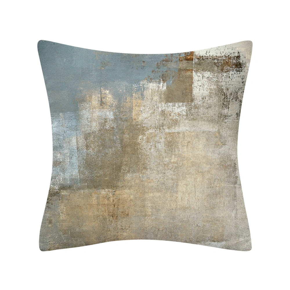 Simple Abstract Pattern Pillowcase Square Classic Oil Painting Cushion Covers