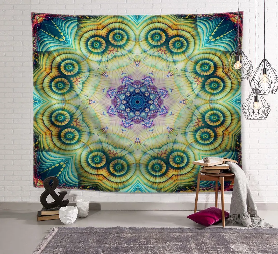 Indian Mandala Tapestry Camping Tent Travel Bedroom Home Decor Tapestries