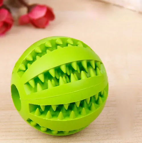 Pet Toys Dog Tooth Clean Chew Ball Soft Puppy Interactive Dental Play Toy