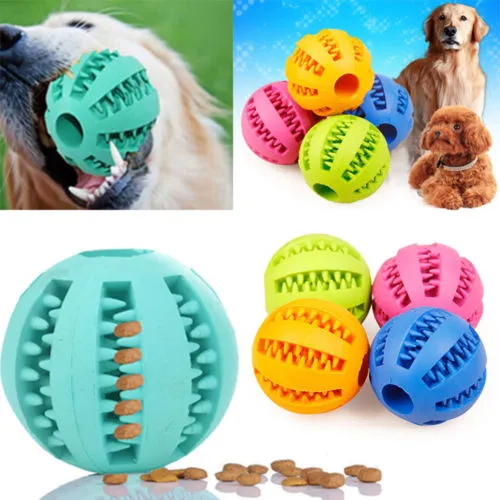 Pet Toys Dog Tooth Clean Chew Ball Soft Puppy Interactive Dental Play Toy