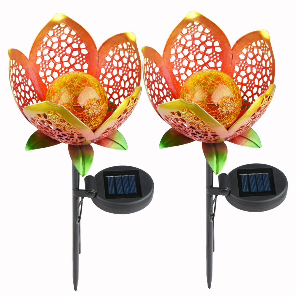 Garden Lamp, Flower-Shaped Solar-Powered LED Light Decorative Lamp