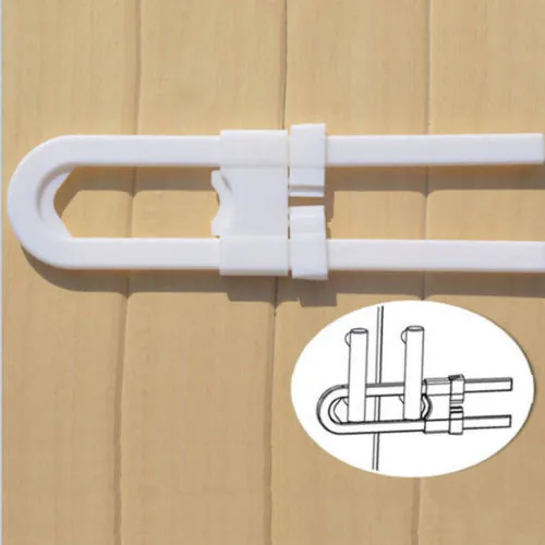 1 Pc Kids Baby Safety Cabinet Lock, Toddler U-shaped Latch Accessory