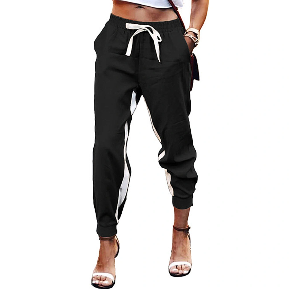 Women's Pants, Drawstring Waistband Trousers with Pockets for Vacation Party