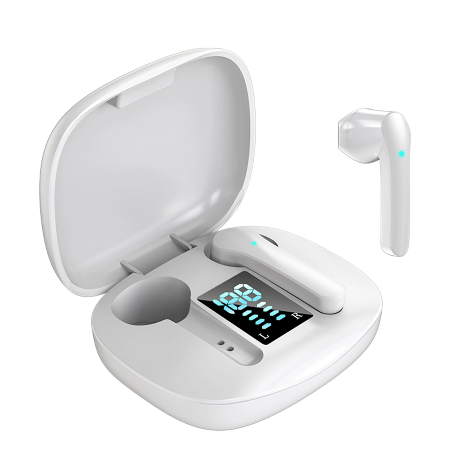 Bluetooth Earphone with Battery Display, Touch Operation Machine