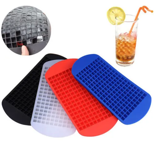 Food Grade Silicone 160 Mini Small Ice Cube Tray for Whiskey