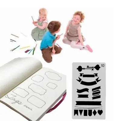 12/20pcs Scrapbooking Set Plastic Planner DIY Drawing Template Accessories